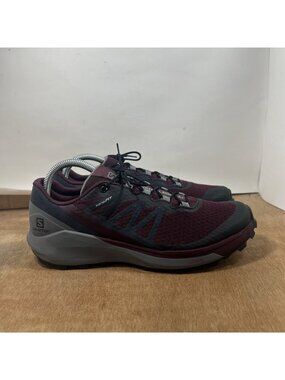 Salomon Sense Ride 4 Women's Size 8.5 Burgundy Trail Running Shoes Sneakers